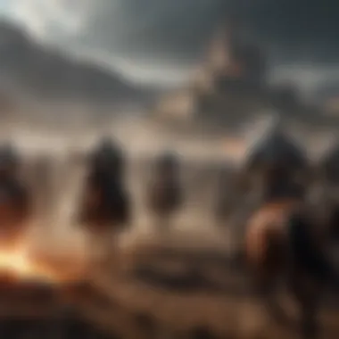 The Battlefield of Power A dramatic scene depicting a pivotal battle in the War of the Five Kings