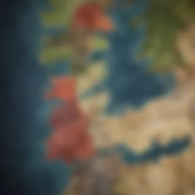 Political Factions of Westeros The political map of Westeros highlighting key regions and factions during the War of the Five Kings