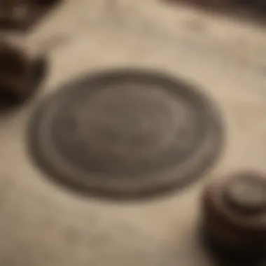Vintage scroll with intricate seals and insignias