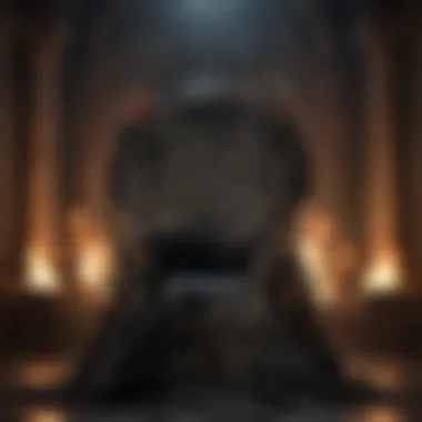 The Iron Throne: Symbol of Power Artistic representation of the Iron Throne symbolizing power and conflict