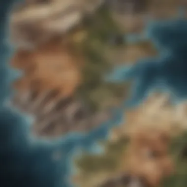 Map of Westeros A detailed map of Westeros highlighting key locations