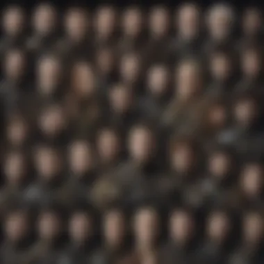 Key Characters of Game of Thrones A collage of main characters representing their pivotal roles in the series