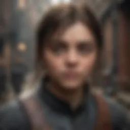 The determination of Arya Stark as she embarks on her journey for vengeance.