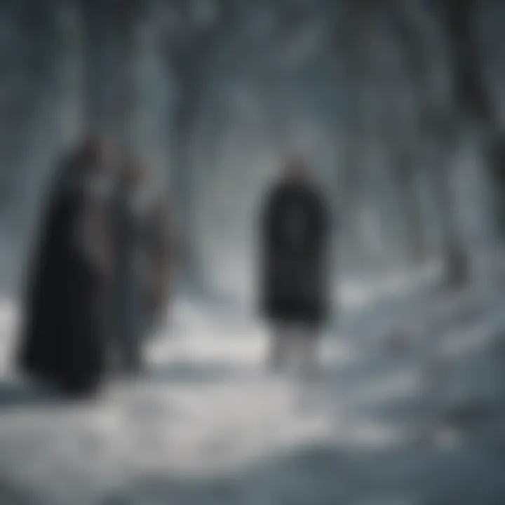 A tense moment during a pivotal confrontation in Winterfell.