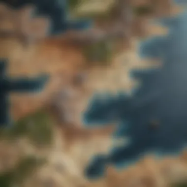 Map of Westeros: Key Locations in the Fourth Book A detailed map of Westeros showcasing key locations in the fourth book