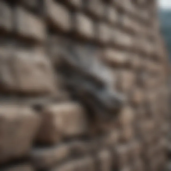 A close-up of the Wall's ancient stones, representing the history and lore embedded within