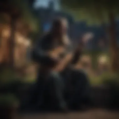 Mystical Musician Serenading the Night Mystical Musician Serenading the Night