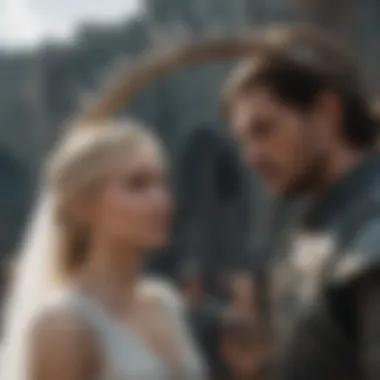 Artistic Wedding Circlet in Game of Thrones An artistic interpretation of a wedding circlet within the context of the Game of Thrones universe.