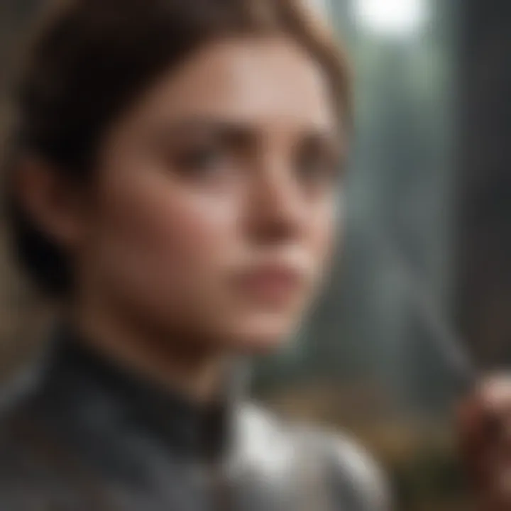 Arya Stark training with Needle