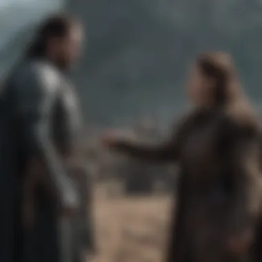 A dramatic betrayal scene in the Game of Thrones series