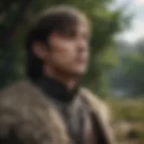 Bran Stark gazing into the distance, symbolizing his foresight and wisdom