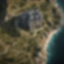 A map highlighting the location of House Caron in Westeros