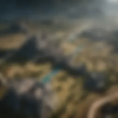Strategic Battlefield Map A strategic map depicting the layout of a battlefield where pivotal battles took place in the Game of Thrones universe.