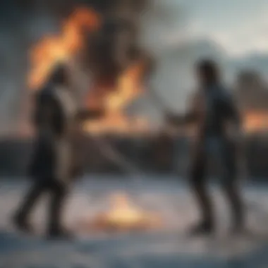 Champions of Fire and Ice: A Duel for Supremacy A depiction of the tournament's champions facing off