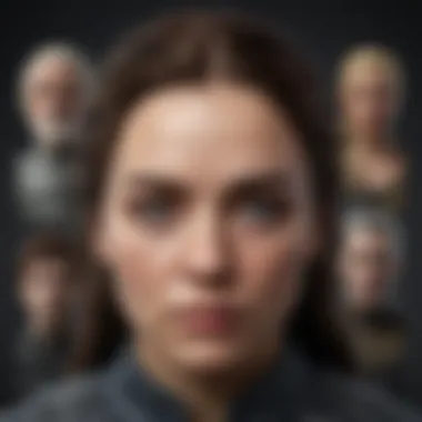 The Evolution of Iconic Characters An array of Game of Thrones character portraits depicting their evolution