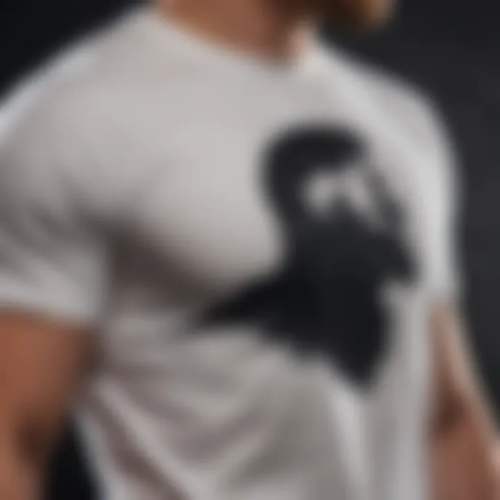 Intriguing T-shirt showcasing character silhouette