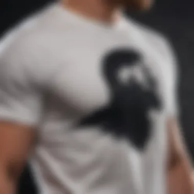 Character Silhouette on T-shirt Intriguing T-shirt showcasing character silhouette