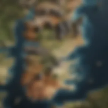 The Landscape of Waiting: A Map of Power An intricate map of Westeros, highlighting key locations where characters wait for pivotal moments.