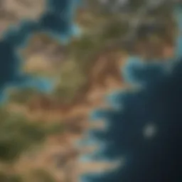 Map of Westeros and Essos