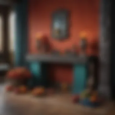 Vibrant Color Palette Inspired by Westeros Houses A vibrant color palette inspired by the houses of Westeros showcased in decor