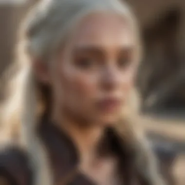 A dramatic moment showcasing Daenerys's pivotal decisions and moral dilemmas.