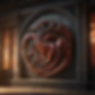 House Targaryen: Passion and Legacy The fiery dragon of House Targaryen representing passion and legacy