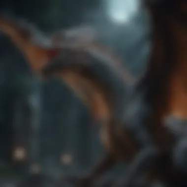 Mystical Dragon Flight in Moonlight Mystical Dragon Flight in Moonlight