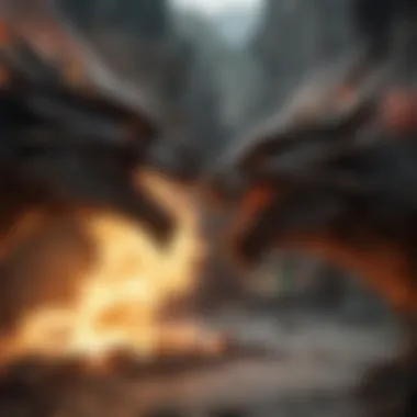 Fiery Confrontation Between Dragon Lords