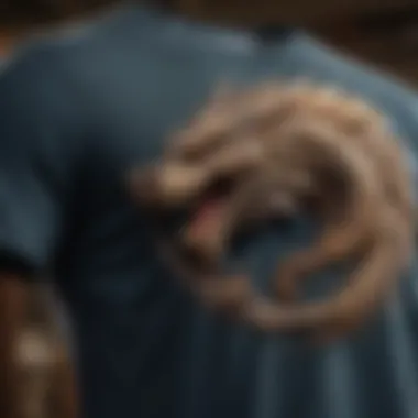 Dragon-inspired T-shirt Symbolism Symbolic T-shirt design with dragon motif