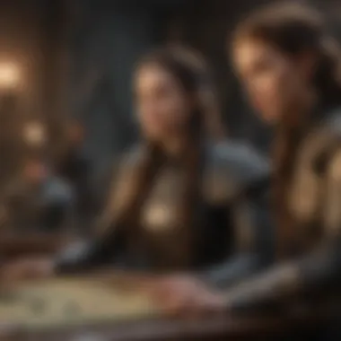 Tactical Brilliance of the Dragon Queen Dragon Queen strategizing in the war room