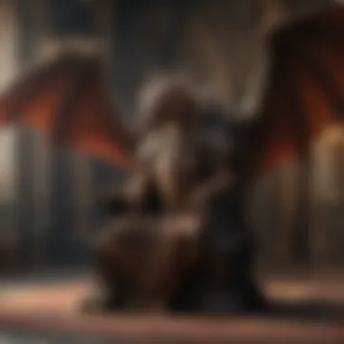 The Dragon: Symbol of Power A dragon resting on a throne, symbolizing the connection between dragons and power.