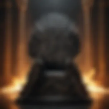 The Regal Iron Throne: Symbol of Power and Ambition Elegant Iron Throne symbolizing power and ambition