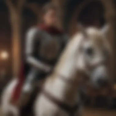 The Regal Rider Elegant Knight on a Majestic Steed