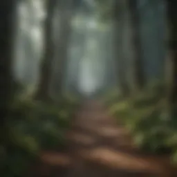 Enigmatic Forest Path in Waldon
