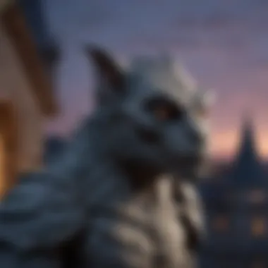 Twilight's Silent Protector Enigmatic Gargoyle in twilight