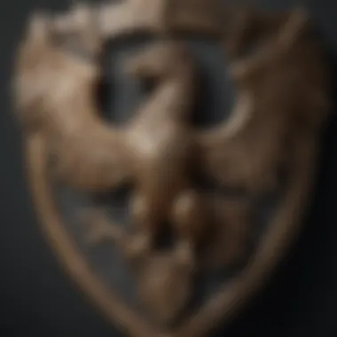 Mythical Griffin Heraldry Enigmatic griffin shield