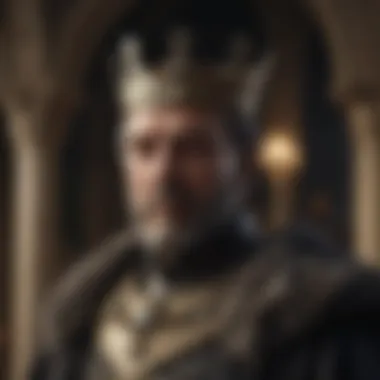 Sovereign Gaze of the First King Enigmatic Monarch overlooking Westeros