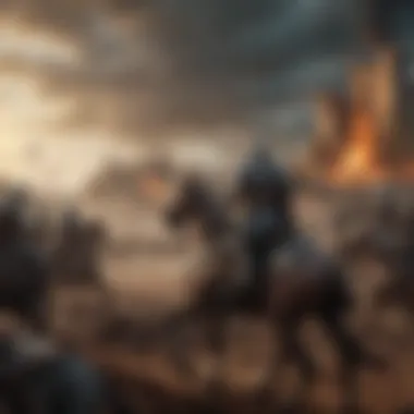 Thunderous Clash of Armies in a Pivotal Game of Thrones Moment Epic Battle Scene in Game of Thrones