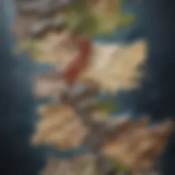 A detailed character map of Westeros showing key relationships