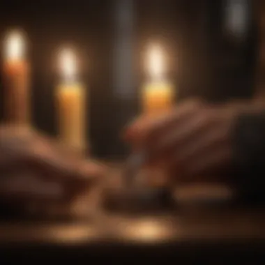 Symbolic Exchange of Rings in Candlelight