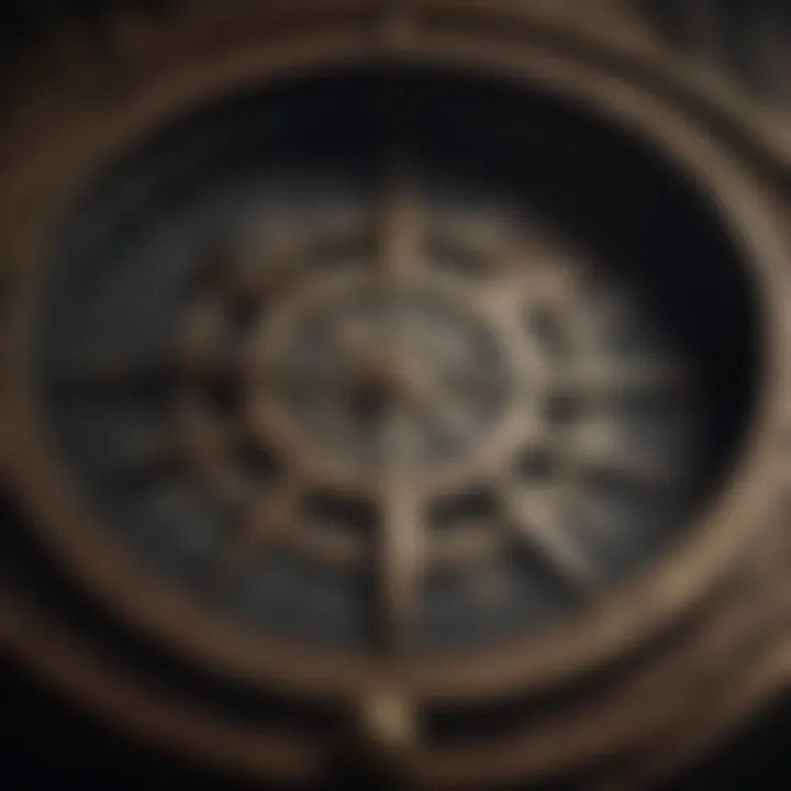 A mystical compass symbolizing loyalty and betrayal in the narrative