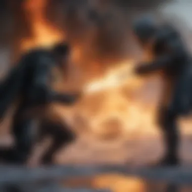 Confrontation of Fire and Ice in Battle Confrontation of Fire and Ice in Battle