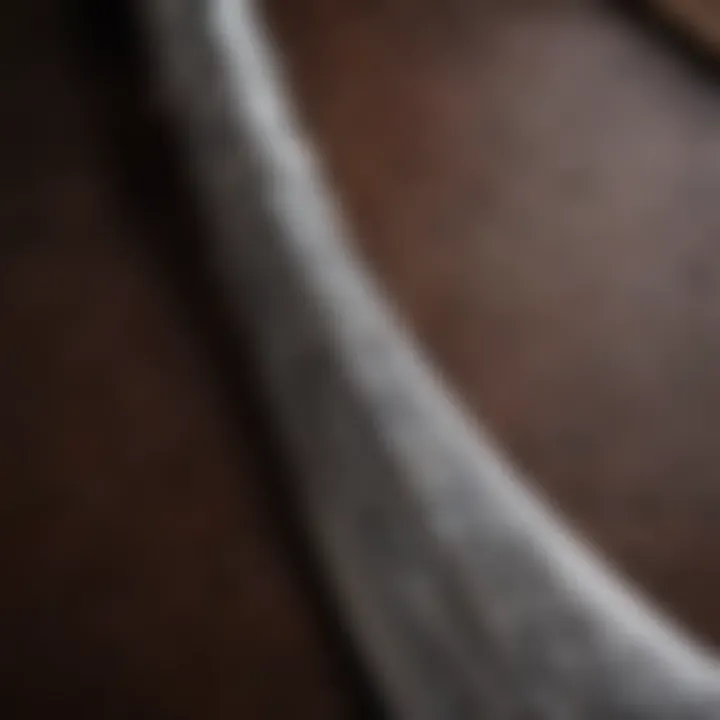 Close-up of the intricate designs on a Valyrian steel dagger