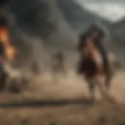 A captivating scene from Game of Thrones showcasing epic battles.