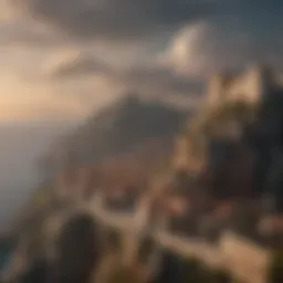 A panoramic view of Kings Landing illustrating its majestic skyline and iconic structures.