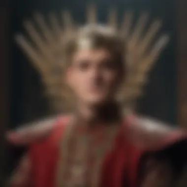 Joffrey Baratheon displaying cruelty and arrogance