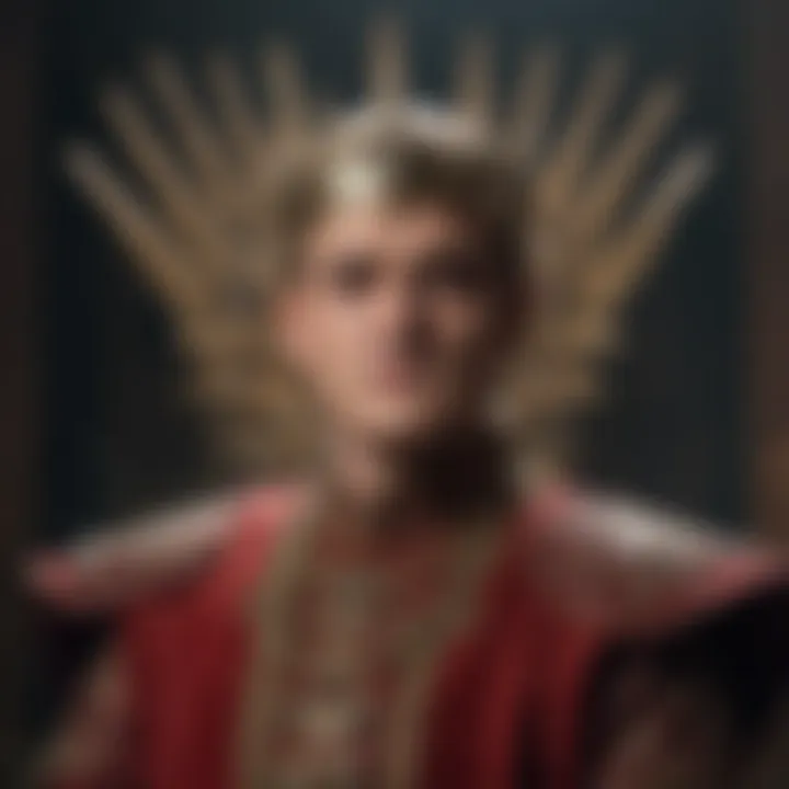 Joffrey Baratheon displaying cruelty and arrogance