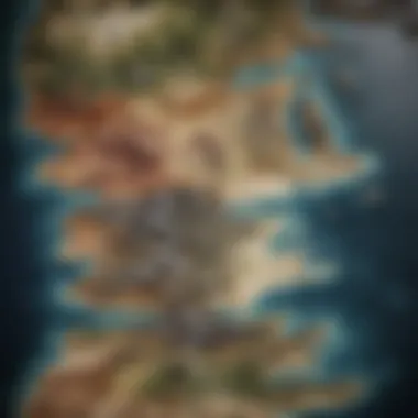 Geographical Complexity of Westeros A map of Westeros highlighting key locations