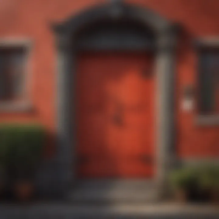 Character experiences with red doors