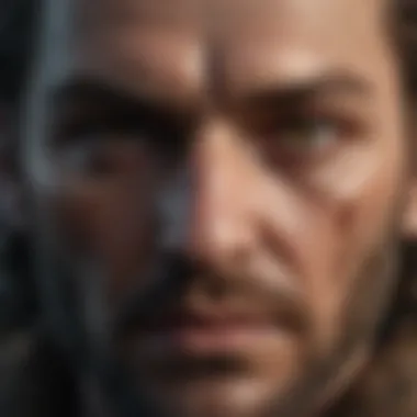 A close-up of Stoneheart's fierce gaze